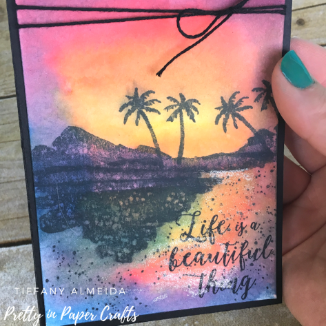 Island Sunset Card #2